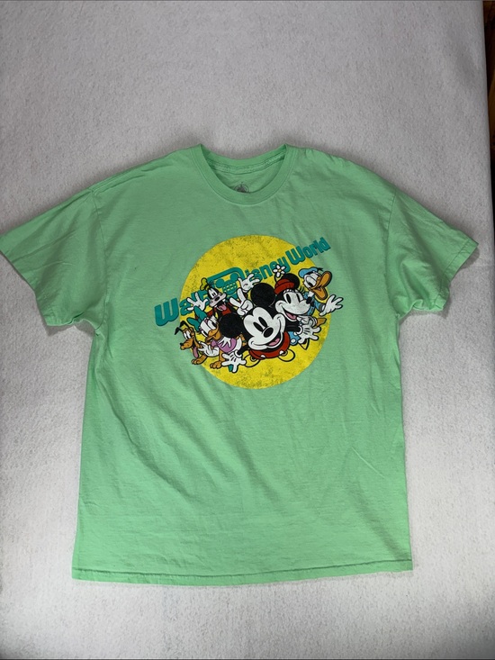 Disney Other - DISNEY Walt Disney World Bright Green T-shirt Graphic Tee Size XL
